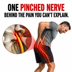 SootheSciatica ad: “One pinched nerve behind the pain you can't explain.”